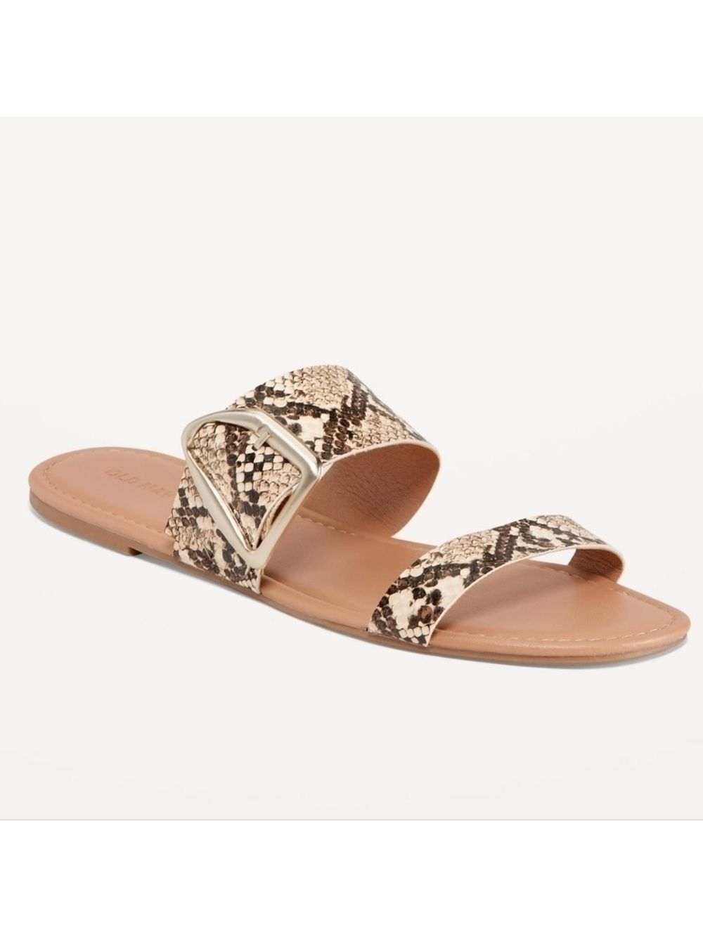 8 - Old Navy • Faux-Leather Double-Strap Metal-Hardware Sandals